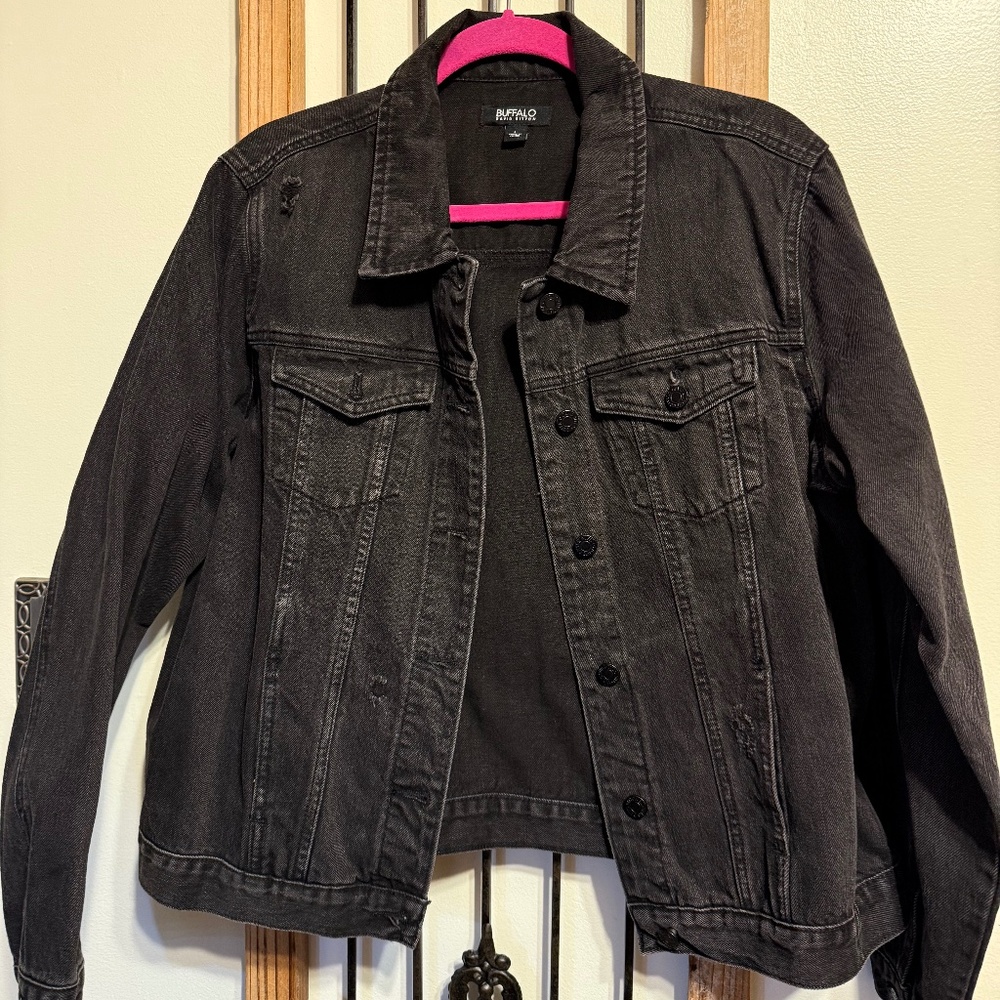 Buffalo David Bitton Black Denim Jacket